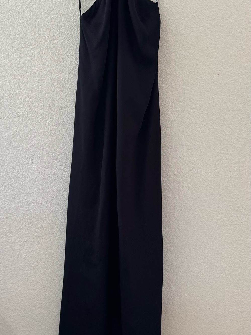 Reformation Spaghetti Strap High Neck Maxi Dress Black Size